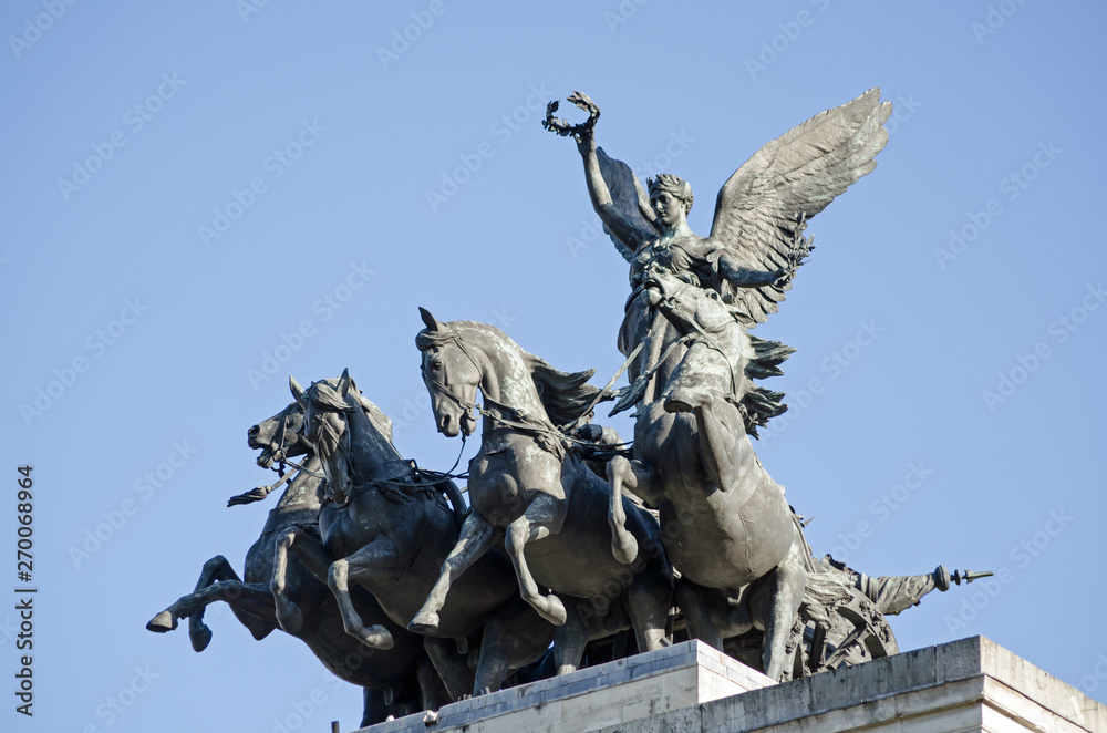 Fototapeta premium Winged Victory on Wellington Arch Monument
