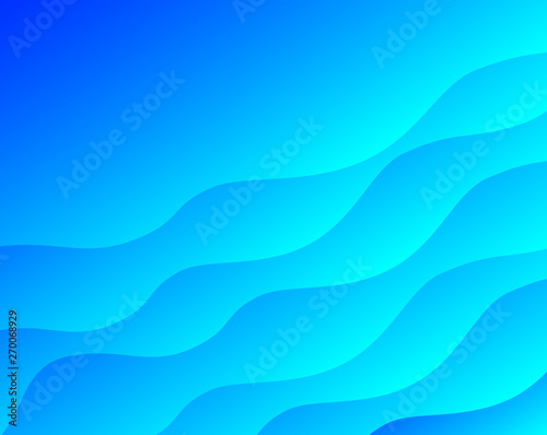 bright blue background with smooth waves