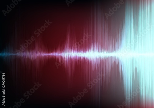 Vintage Digital Sound waves on Light background,technology and earthquake wave concept,design for music industry,Vector,Illustration. © Varunyu