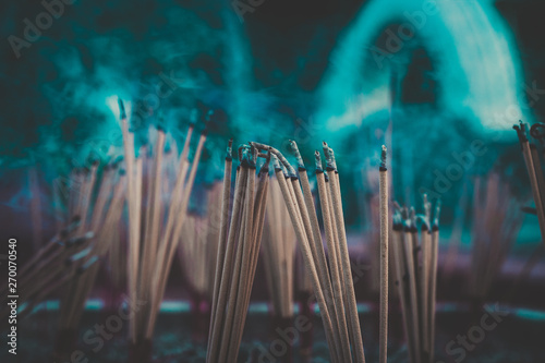 incense sticks in temple