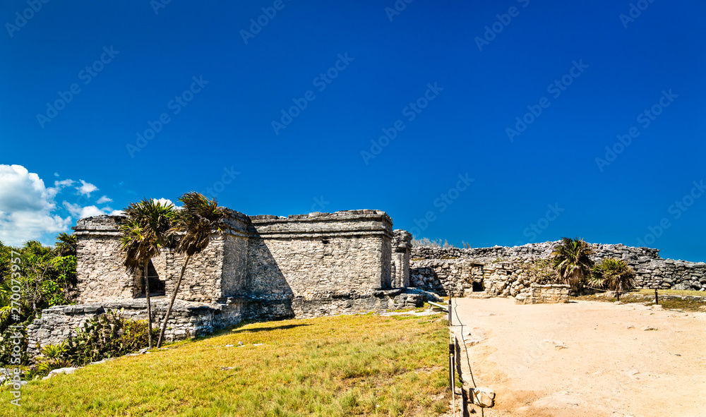 Ancient Mayan ruins at Tulum in Mexico