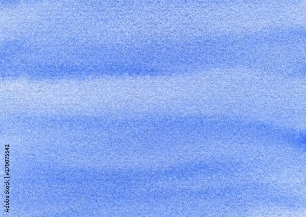 Naklejka premium deep blue sky with clouds hand drawn watercolor abstract background on textured paper