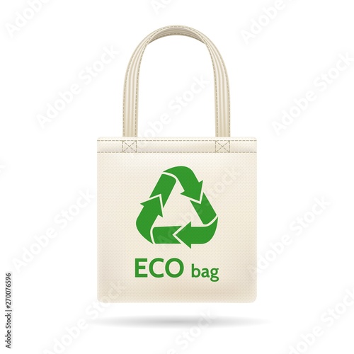 Realistic shopping ecobag