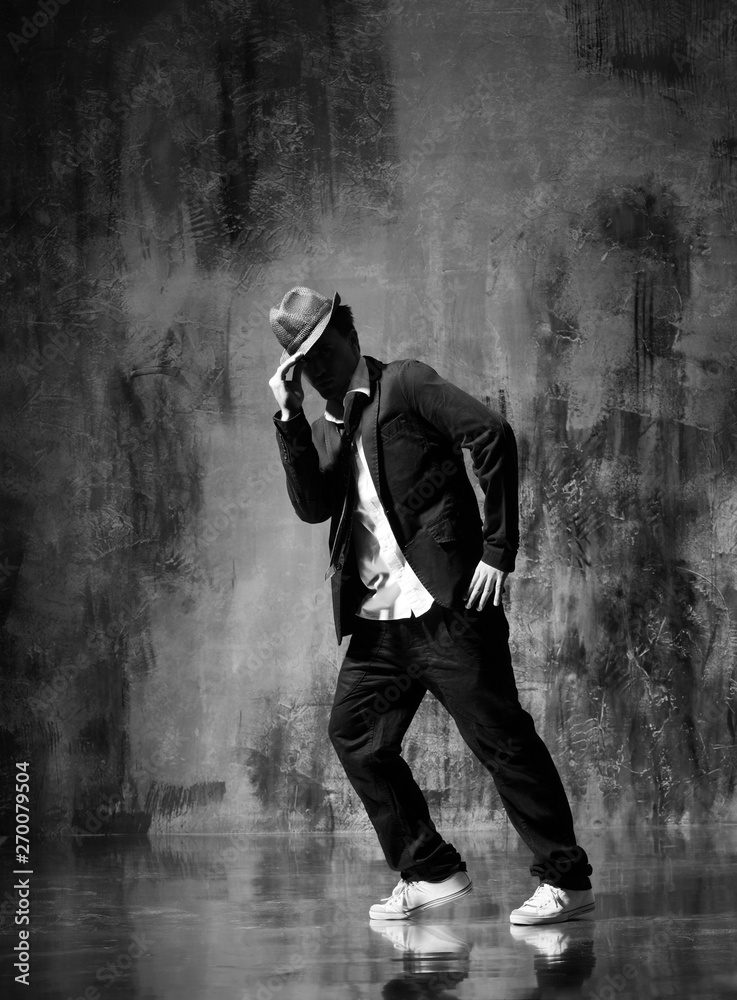 dancer posing in studio in classic costume style dancer posing in studio in classic costume style
