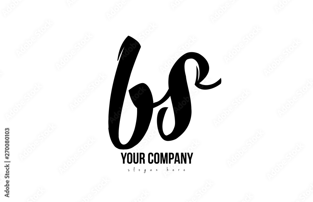 black and white bs b s alphabet letter combination logo icon design black and white bs b s alphabet letter combination logo icon design