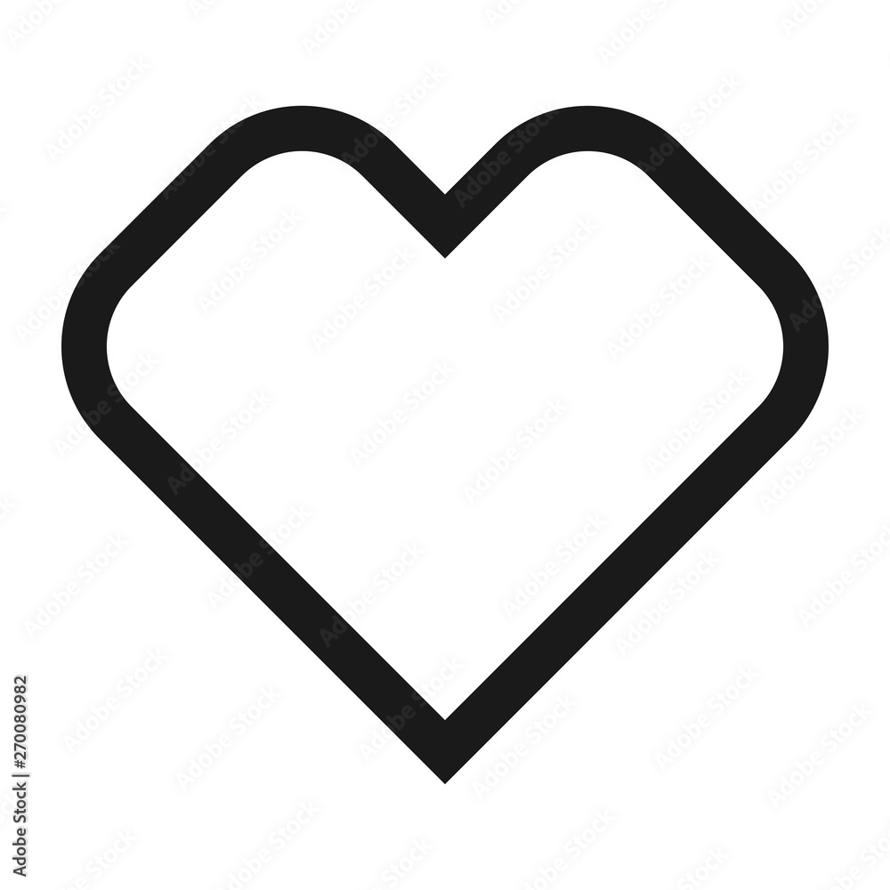 heart or love - minimal line web icon. simple vector illustration. concept for infographic, website or app. heart or love - minimal line web icon. simple vector illustration. concept for infographic, website or app.
