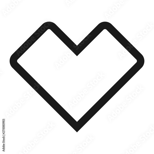 Free Download heart or love - minimal line web icon. simple vector illustration. concept for infographic, website or app. - GFXLoad