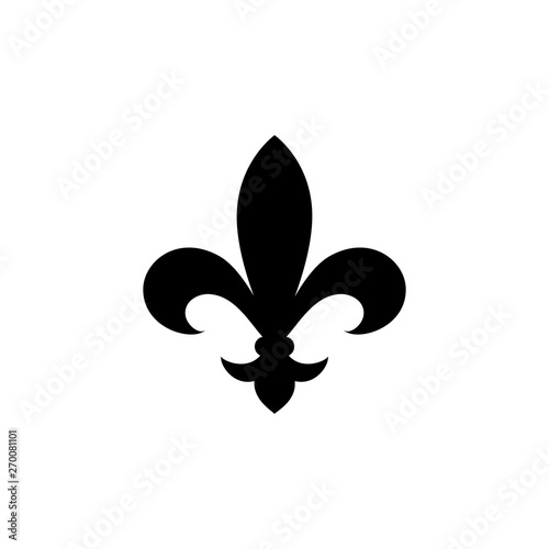 Obraz Fleur de lis heraldic icon.  Vector