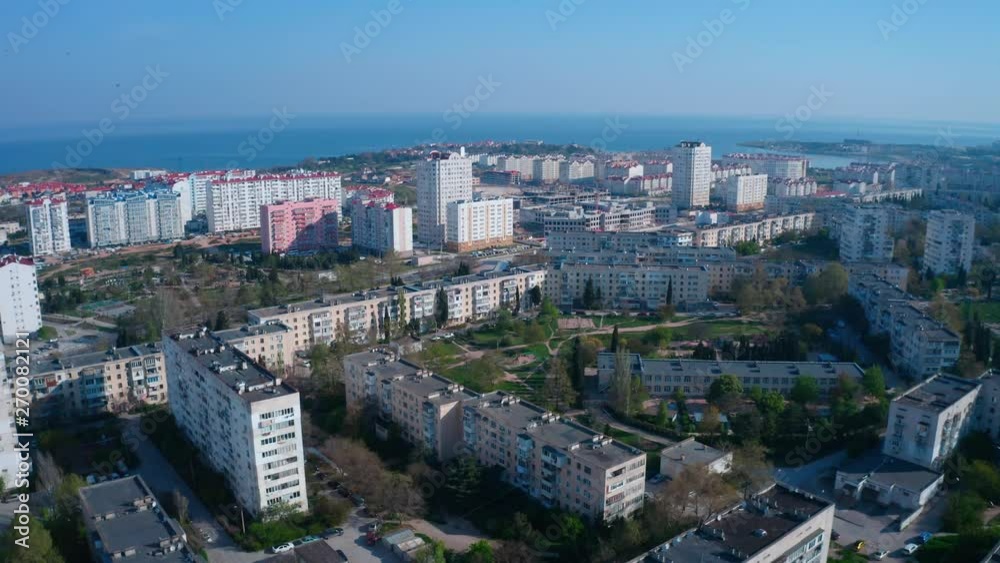 Aerial view, housing in the Sevastopol region on the Crimea. Aerial view, housing in the Sevastopol region on the Crimea.