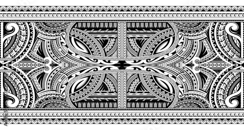 Polynesian ornamental tattoo