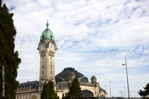 The clock tower of the station of Limoges photo