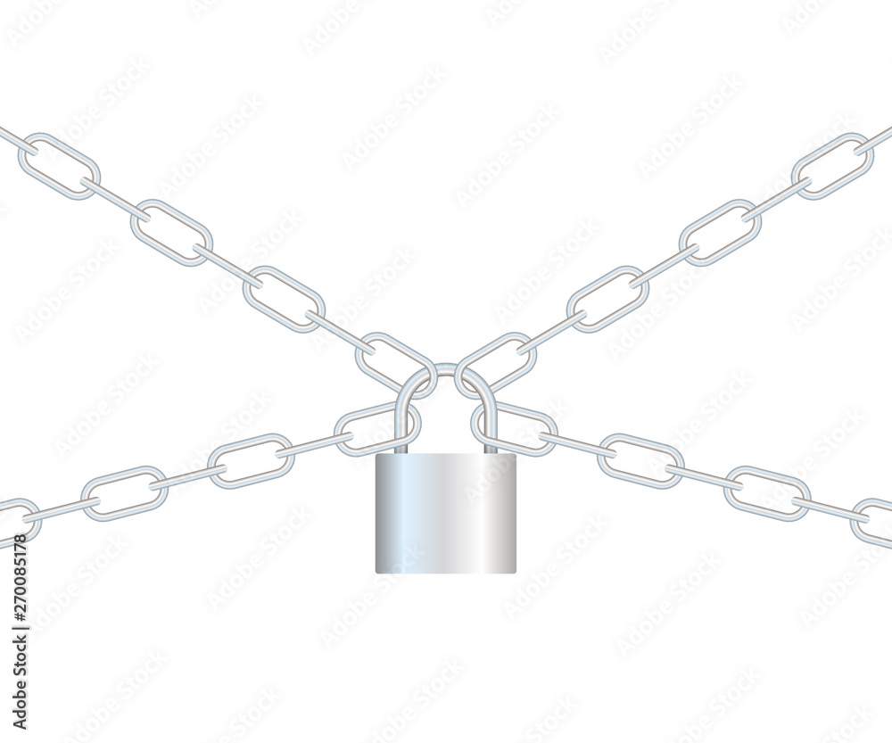 Realistic closed padlock for protection privacy isolated on background. Vector stock illustration. Realistic closed padlock for protection privacy isolated on background. Vector stock illustration.