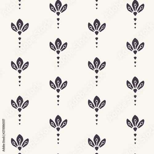 Floral leaf paisley motif persian style. Vector seamless pattern. Arabesque boteh foulard textiles swatch. Classic damask home decor. Traditional ogee motif. Trendy art deco ethnic all over print.