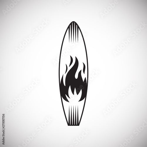 Surfboard icons on background for graphic and web design. Simple vector sign. Internet concept symbol for website button or mobile app.