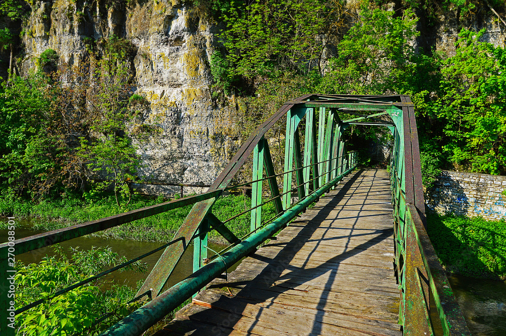 Pedestrian bridge over the Smotrych River Pedestrian bridge over the Smotrych River