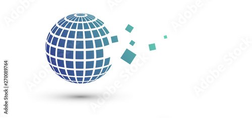 mondo, sfera, palla, pixel comunicazione, comunicare, 