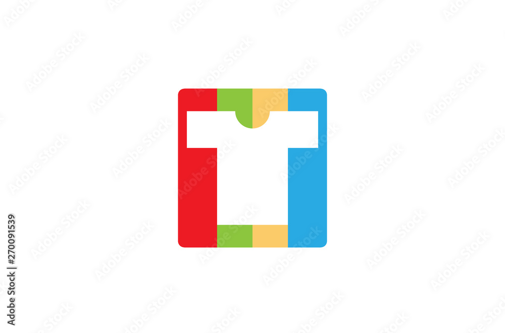 Obraz premium Creative T-shirt Silkscreen Logo Symbol Vector illustration