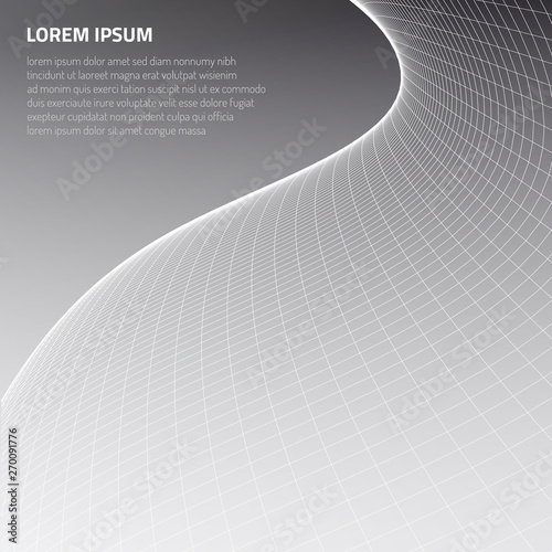 Abstract volumetric figures. Forms from wire cages and lines.