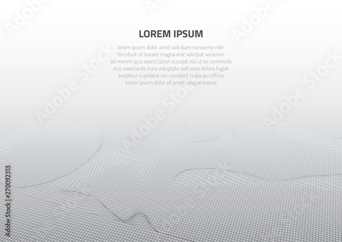 Abstract volumetric figures. Forms from wire cages and lines.