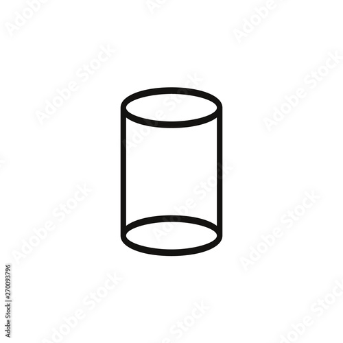 icon of a cylinder. raster illustration