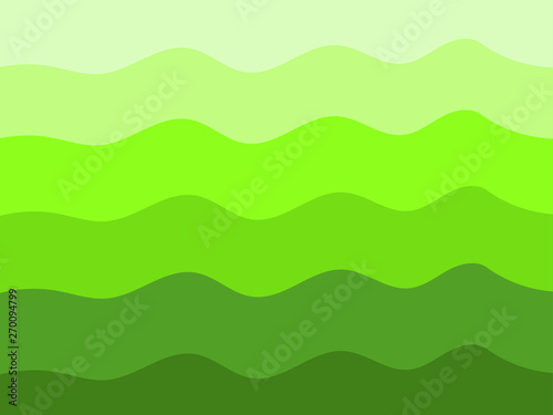 Wavy green abstract vector background. © Krystyna Palamar 