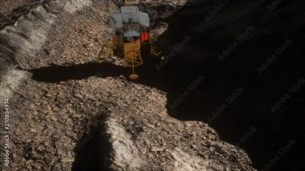 lunar landing mission on the Moon. Elements of this image furnished by NASA lunar landing mission on the Moon. Elements of this image furnished by NASA