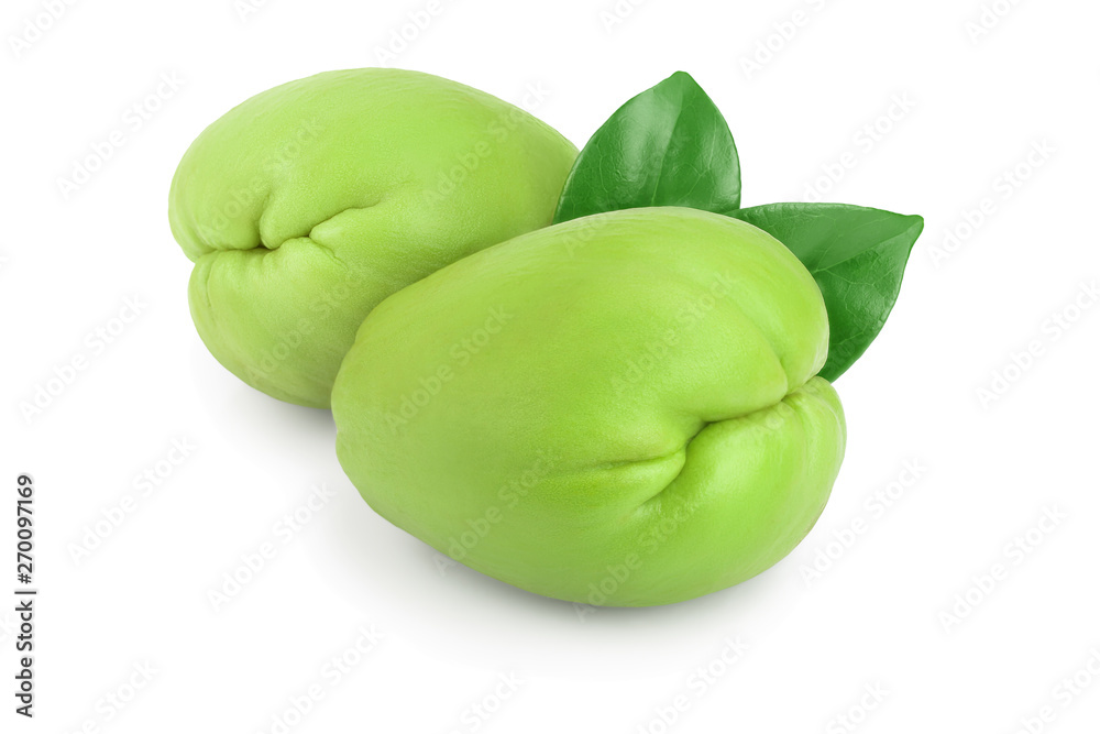 fresh Chayote vegetable isolated on white background fresh Chayote vegetable isolated on white background
