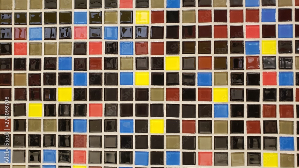 Fototapeta premium cerâmica colorida quadriculada