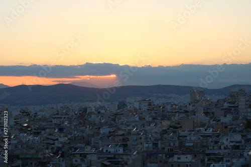 coucher de soleil a Athenes © David