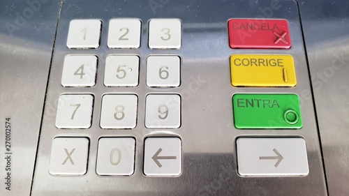 teclado, numérico, banco, caixa eletrônico, digital 