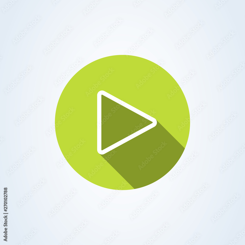 play button flat style. line art illustration icon isolated on white background. play button flat style. line art illustration icon isolated on white background.