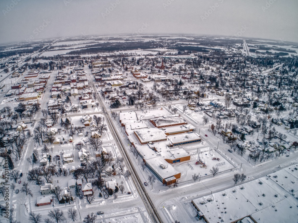 Aerial view of a Small Community in North West Minnesota Aerial view of a Small Community in North West Minnesota