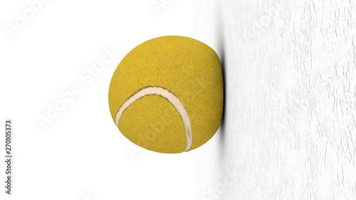palla da tennis al rallentatore photo