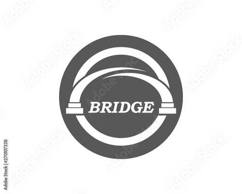 bridge logo icon vector illustration