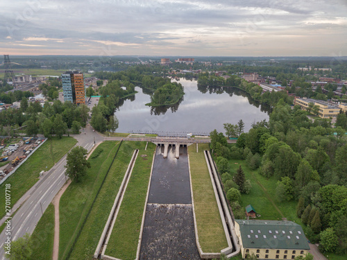 Okhta dam photo