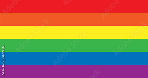 Vector LGBT rainbow pride flag photo