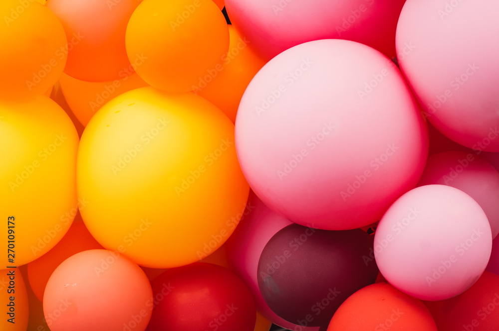 custom made wallpaper toronto digitalA lot of multicolored balloons, orange and pink, pride festival