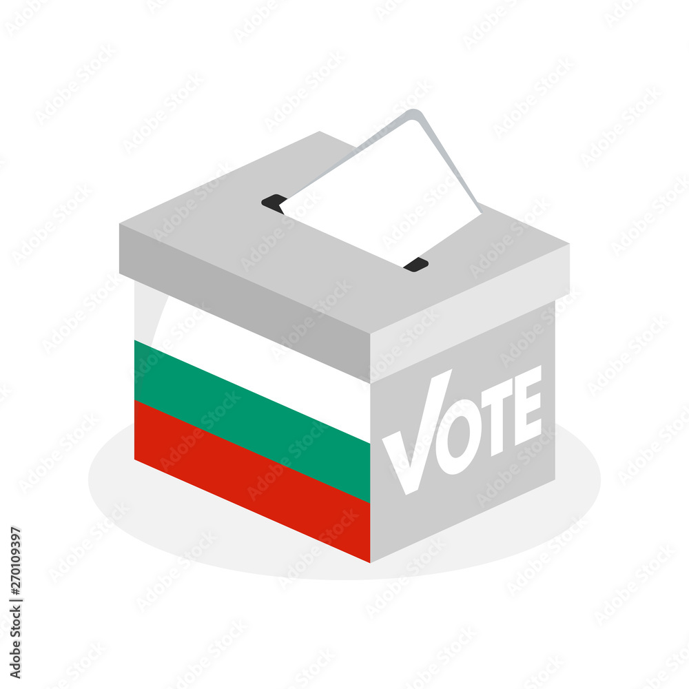 Election ballot box with a combination of Vietnamese country flags Election ballot box with a combination of Vietnamese country flags