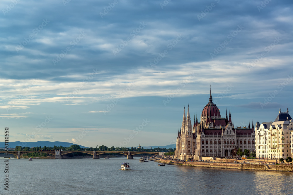 Danube River and Hungarian Parliament