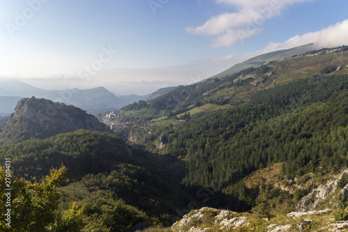 Views from the mountain Gazteluaitz in Oñati (Basque country)