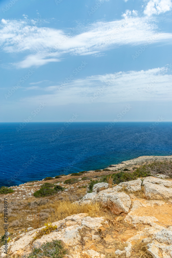 Picturesque views from the top of the mountain on the Mediterranean coast. Picturesque views from the top of the mountain on the Mediterranean coast.
