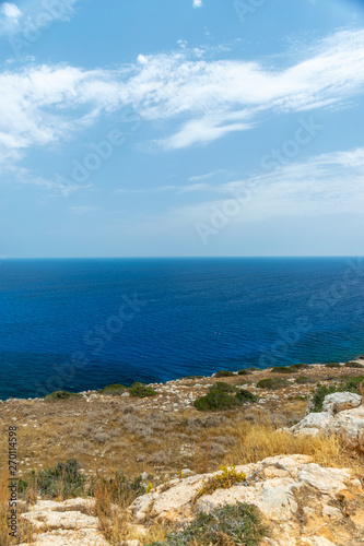 Picturesque views from the top of the mountain on the Mediterranean coast. © Sergej Ljashenko