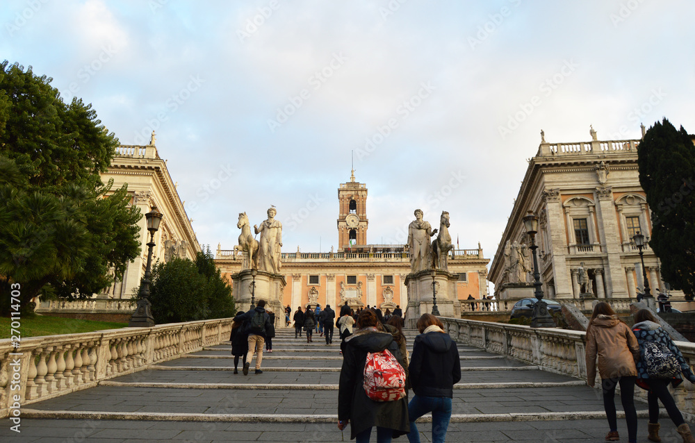 Palacio Capitolino, in Rome, by Michelangelo