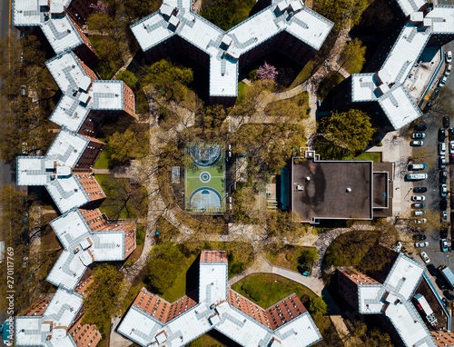 Aerial of Queensbridge Houses in New York photo