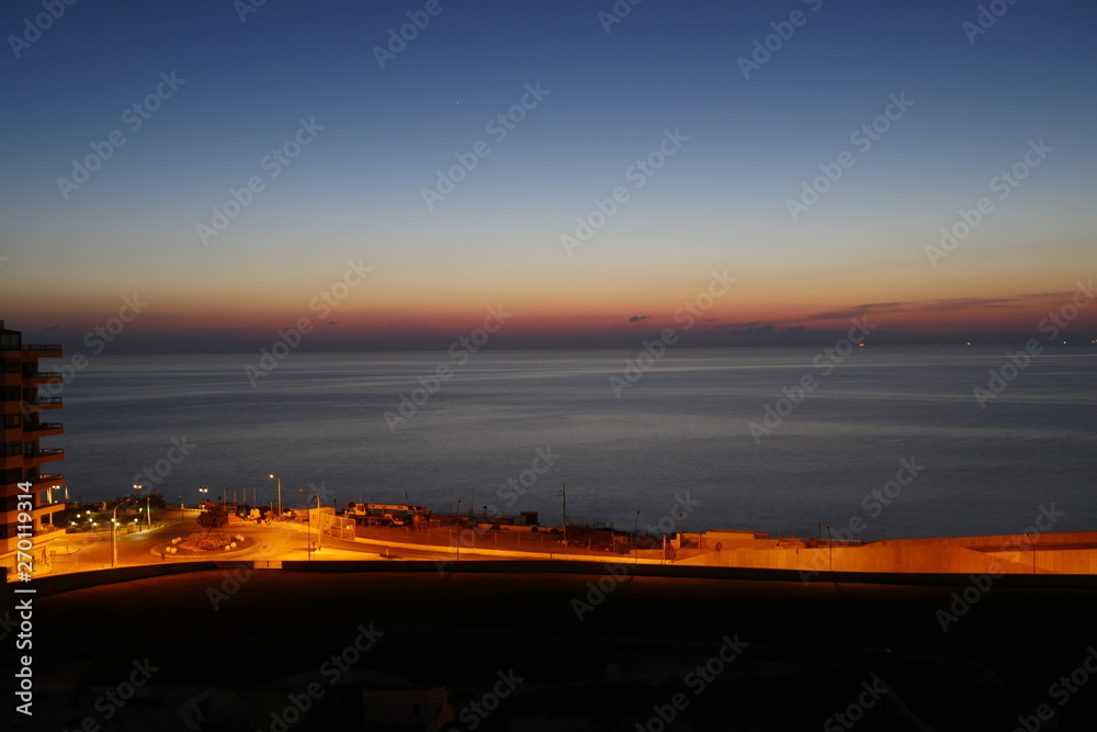 Fototapeta premium Dawn in Sliema Malta