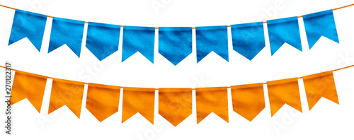 Bandeira Festa Junina varejo. Selo promocional 3d Brasil para festa de junho de cartão ou cartaz para férias. Selo São João e arraiá. Tipografia festiva photo