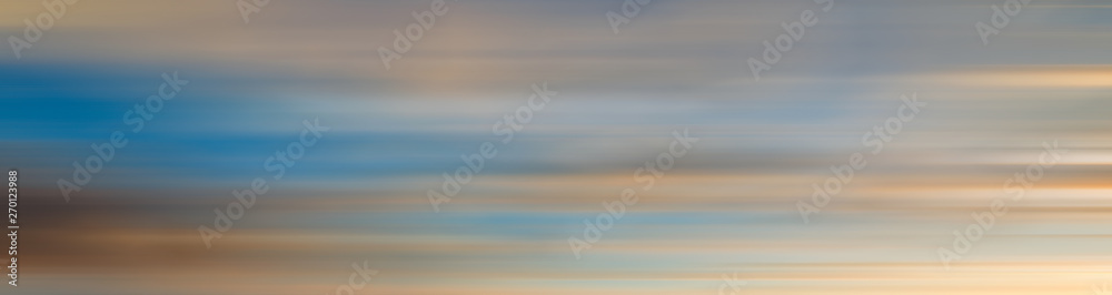 Obraz premium Linear motion blur effect of colorful sunset