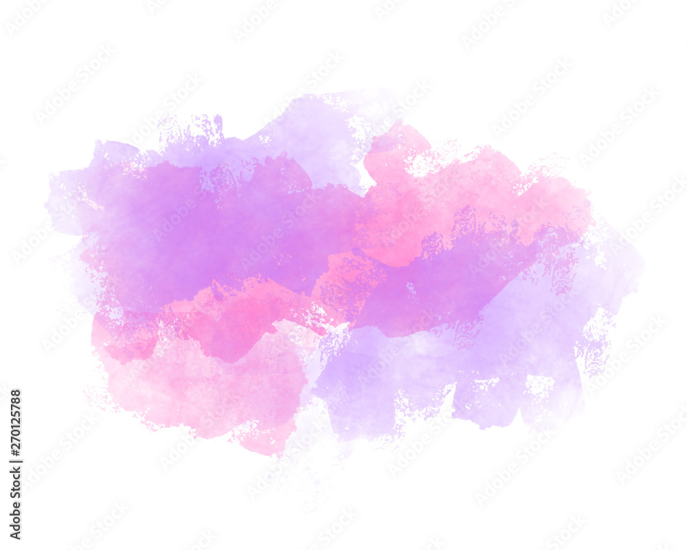 Abstract Pink and Purple Watercolor