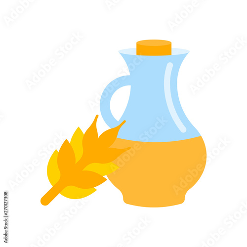 Wheat Oil Illustration