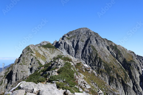 mountain landscape with blue sky